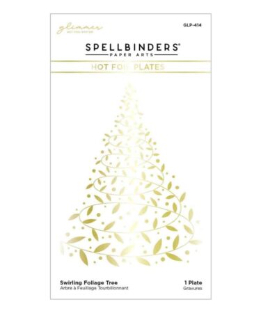 SPELLBINDERS - HOT FOIL PLATE - Swirling Foliage Tree