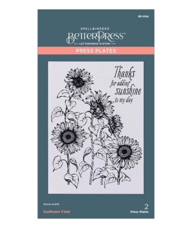 SPELLBINDERS - Sunflower Field Press Plate