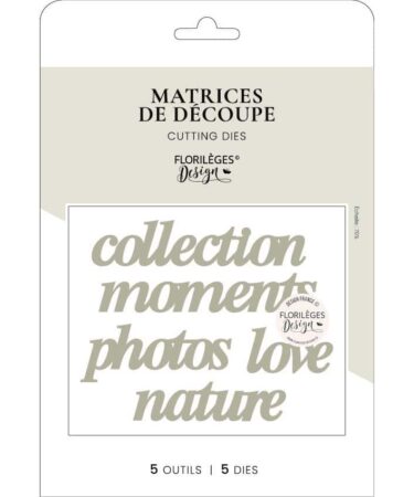 Florileges Design - Collezione HERBARIUM  - fustelle - MOTS BASIQUES 2