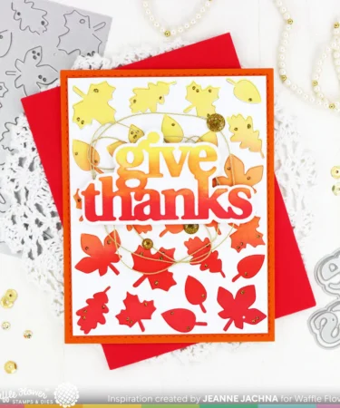 Alternative view of WAFFLE FLOWER - Pop-up Fall Leaves Panel Die