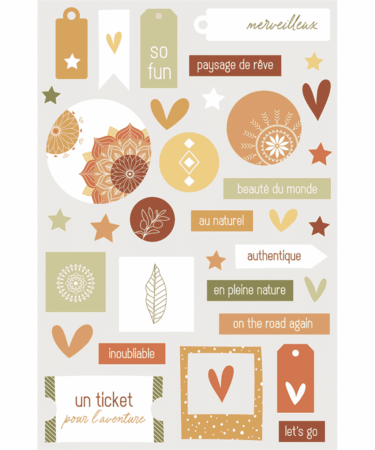 HA PI Little Fox - Collezione Médina  -Puffy Stickers