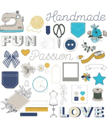 Les Ateliers de Karine - Collezione  Sur le fil - Vellum Die Cuts