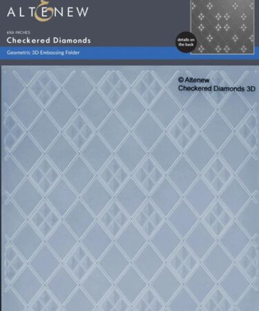 ALTE NEW - Checkered Diamonds 3D Embossing Folder