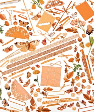 Alternative view of 49 and Market -Color Swatch: Collezione Peach - Laser Cut Outs Elements