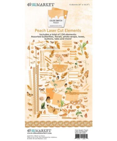49 and Market -Color Swatch: Collezione Peach - Laser Cut Outs Elements