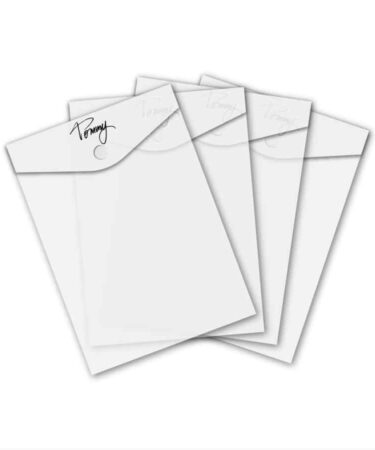 TOMMY ART - Bustine trasparenti con bottone richiudibile