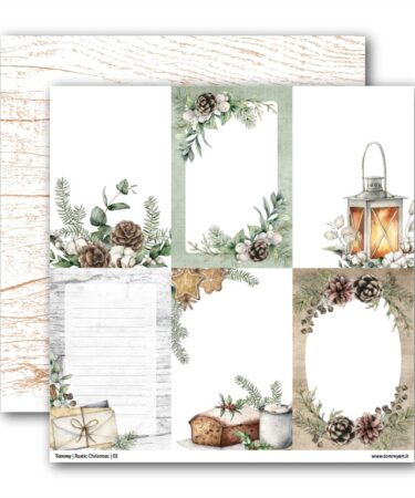 TOMMY ART - Collezione Rustic Christmas - Tommy double face paper – Rustic Christmas N.3