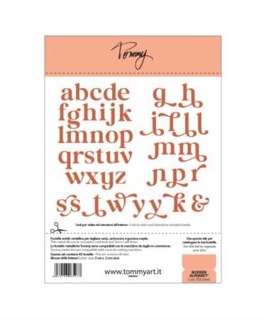 TOMMY ART - Collezione Rustic Christmas - Tommy fustella – Modern alphabet ®