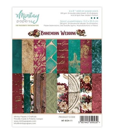 MINTAY - Collezione Bohemian Wedding - Add-On Paper Pack (6"x8")