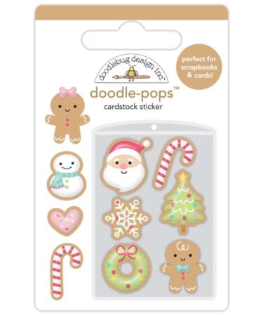 DOODLEBUG -Collezione Gingerbread Kisses - christmas cookies doodle-pops