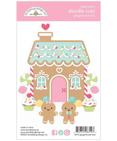 Alternative view of DOODLEBUG -Collezione Gingerbread Kisses - gingerbread lane doodle cuts