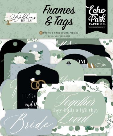 Echo Park- Collezione Wedding Bells - Frames & Tags