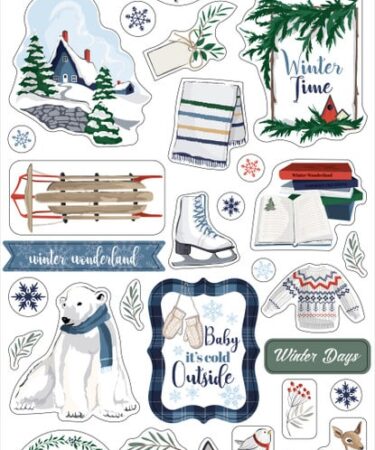 Carta Bella - Collezione  Wintertime Chipboard Accents