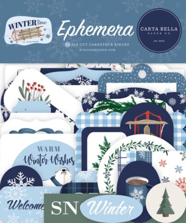 Carta Bella - Collezione  Wintertime  Ephemera