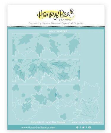 HONEY BEE - Holly Border - Set Of 2 Coordinating Stencils