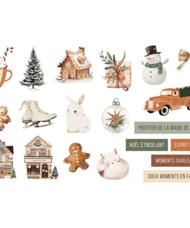 Florileges Design - Collezione HISTOIRES D'HIVER - Décos acryliques HISTOIRES D'HIVER