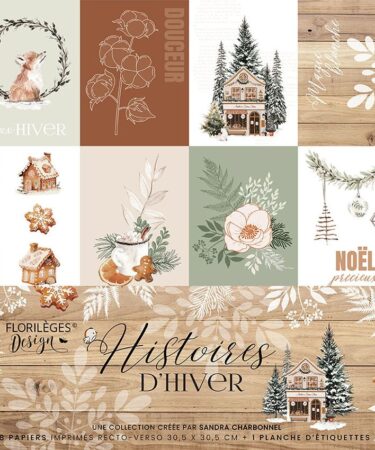 Florileges Design - Collezione HISTOIRES D'HIVER - Kit imprimé HISTOIRES D'HIVER