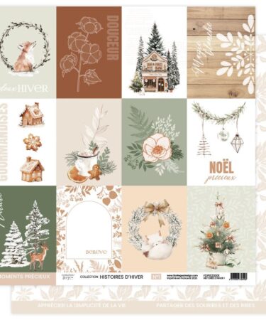 Florileges Design - Collezione HISTOIRES D'HIVER - Papier imprimé HISTOIRES D'HIVER 1