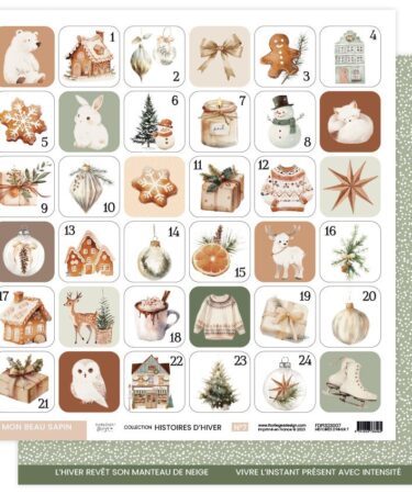 Florileges Design - Collezione HISTOIRES D'HIVER - Papier imprimé HISTOIRES D'HIVER 7
