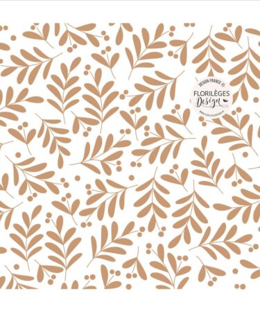 Florileges Design - Collezione HISTOIRES D'HIVER - stencil MILLE FEUILLES