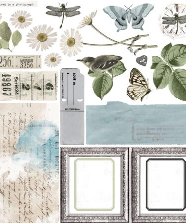 Alternative view of 49 and Market - Vintage Artistry Collezione Moonlit Garden - Collection Pack 12"X12"