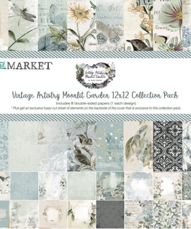 49 and Market - Vintage Artistry Collezione Moonlit Garden - Collection Pack 12"X12"