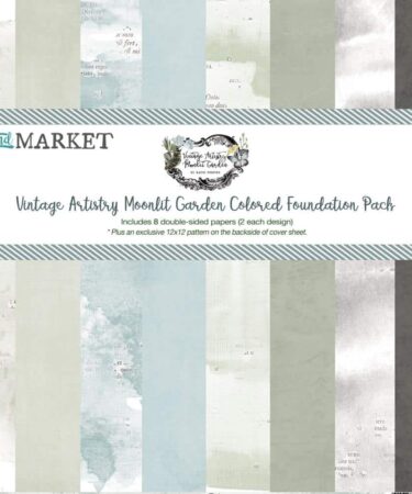 49 and Market - Vintage Artistry Collezione Moonlit Garden - Colored Foundation Pack 12x12
