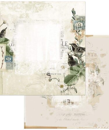 49 and Market - Vintage Artistry Collezione Moonlit Garden Double-Sided Cardstock - Thoughtful