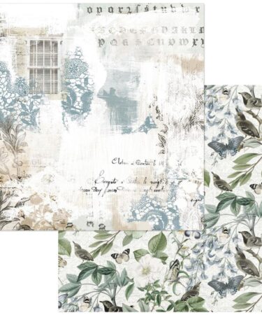 49 and Market - Vintage Artistry Collezione Moonlit Garden Double-Sided Cardstock - Understated