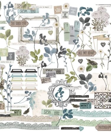 Alternative view of 49 and Market - Vintage Artistry Collezione Moonlit Garden - Laser Cut Outs - ELEMENTS