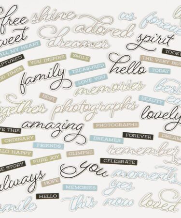 Alternative view of 49 and Market - Vintage Artistry Collezione Moonlit Garden - Chipboard Set - WORD