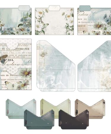 Alternative view of 49 and Market - Vintage Artistry Collezione Moonlit Garden - Ephemera File Essentials