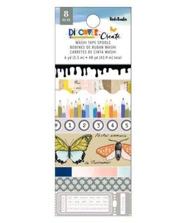 Vicki Boutin Collezione Discover  + Create -  Washi Tape 8/Pkg