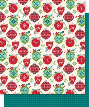 Bella Blvd - Collezione Merry Little Christmas - Double-Sided Cardstock 12"X12" - Filled With Joy