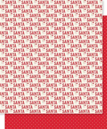 Bella Blvd - Collezione Merry Little Christmas - Double-Sided Cardstock 12"X12" - Santa