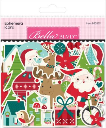 Bella Blvd - Collezione Merry Little Christmas - Cardstock Ephemera Icons