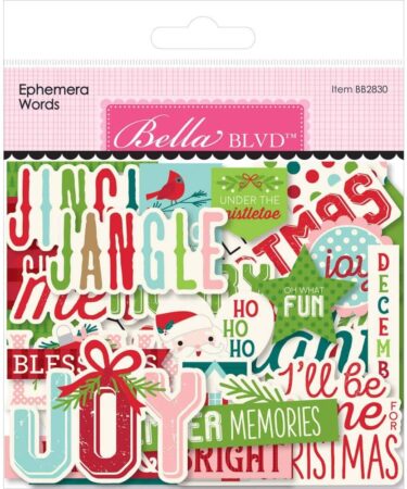 Bella Blvd - Collezione Merry Little Christmas - Ephemera Words