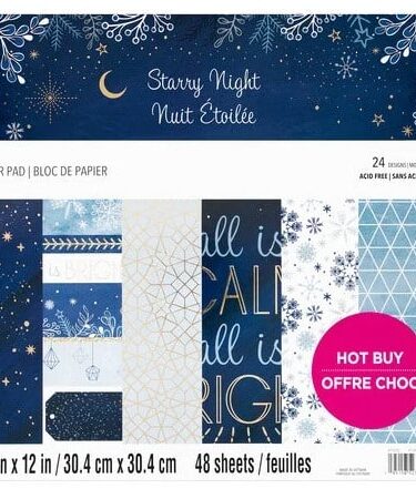 Craft Smith Starry Night 12x12 Inch Paper Pad