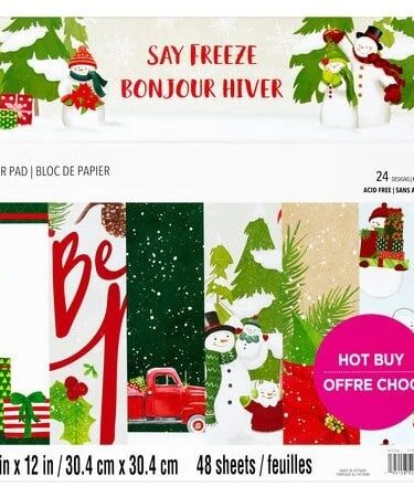 Craft Smith Say Freeze 12x12 Inch Paper Pad