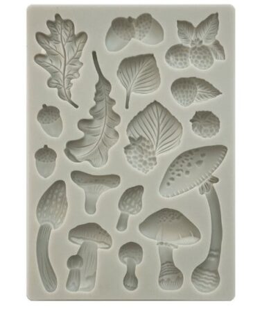 Stamperia Silicon Mould A5 Woodland Mushrooms
