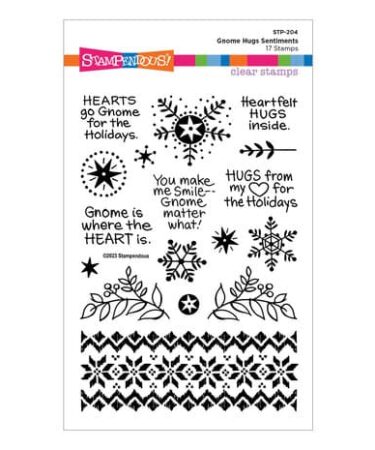 SPELLBINDERS - Gnome Hugs Sentiments Clear Stamps