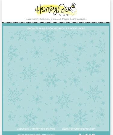 HONEY BEE - Snowflakes Background - Set Of 2 Layering Stencils