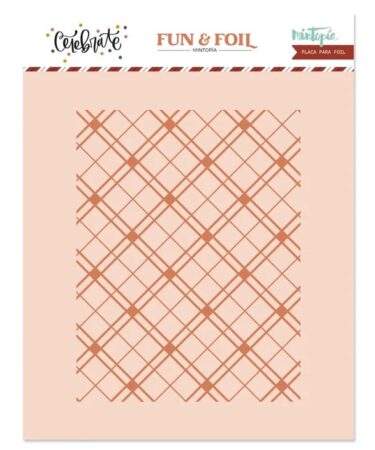 Mintopia - Collezione CELEBRATE -  Placa Hot Foil&Fun Fondo Plaid