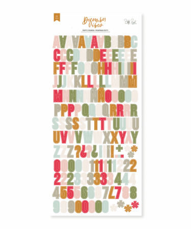 Lora Bailora - Collezione DECEMBER VIBES - Alfabeto puffy