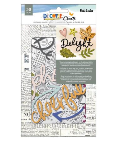 Vicki Boutin Collezione Discover + Create –  Mixed Chipboard 50/Pkg