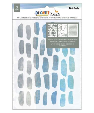 Vicki Boutin Collezione Discover + Create –   Stencil Pack 3/Pkg - Art Layers