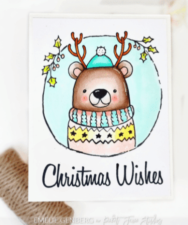 Alternative view of Picket Fence Studios Beary Christmas to You 4x4 Inch Clear Stamps