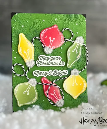 Alternative view of HONEY BEE - Christmas Lights Vintage Gift Card Box Add-On - Honey Cuts