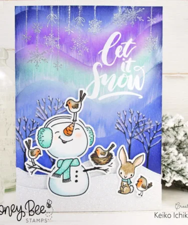 Alternative view of HONEY BEE - Winter Wonder Scene Builder - Set of 6 Background Stencils