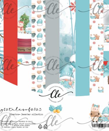 IL NEGOZIO DELLA MAMMA DI CLE - LE CARTE DELLA CLE - MY 12 TALES OF 2023 - DICEMBRE  PAPER PACK